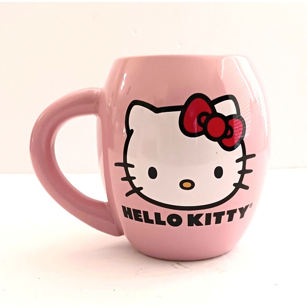 Sanrio Hello Kitty Pink Ceramic Round 18oz Mug Vandor 2011